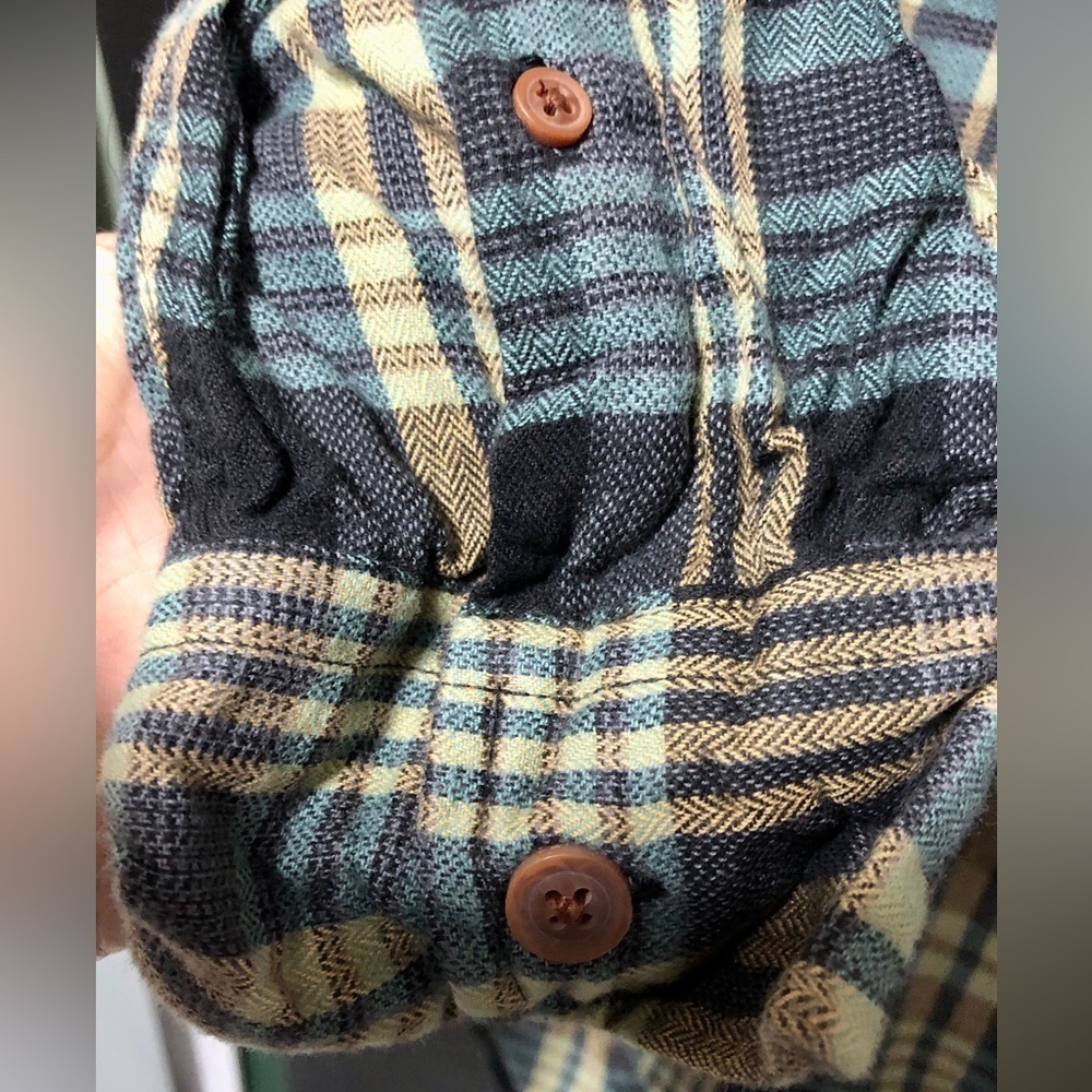 💫Grayers Herringbone Heritage Flannel Button Dow… - image 3